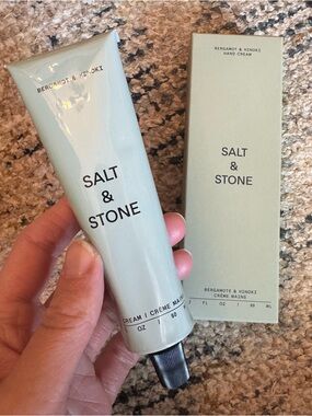Salt & Stone Bergamot & Hinoki Hand Cream - Sage Green
